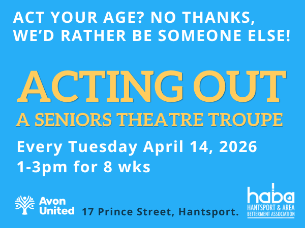 Acting Out sponsored by HABA & Avon United Church